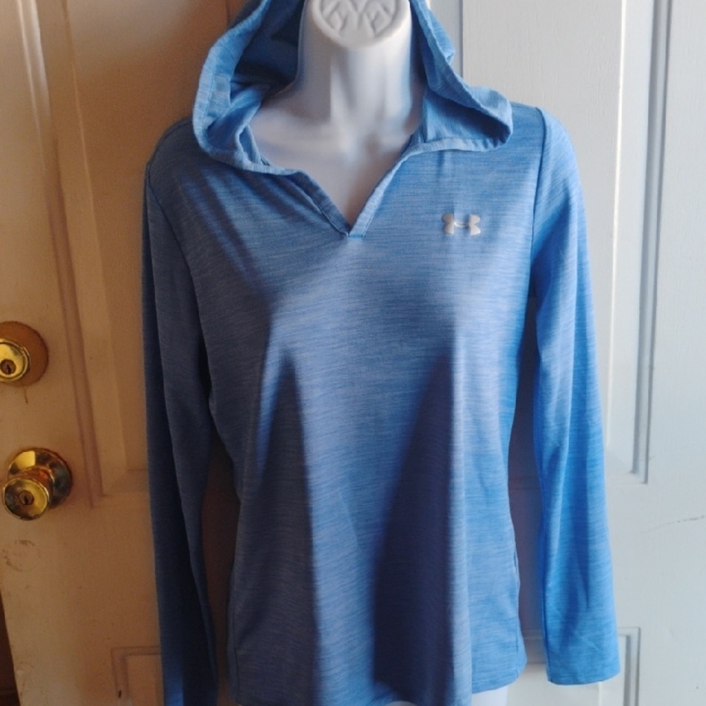 Under Armour Women's Light Blue Hoodie Sweatshirt